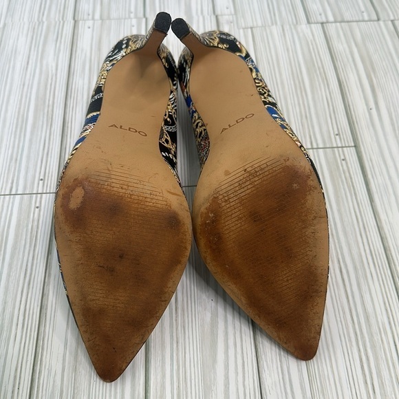 Aldo Kriss Heels Womens Aldo Multicolored Patterned Pumps Shoes Size 8M - Picture 8 of 13